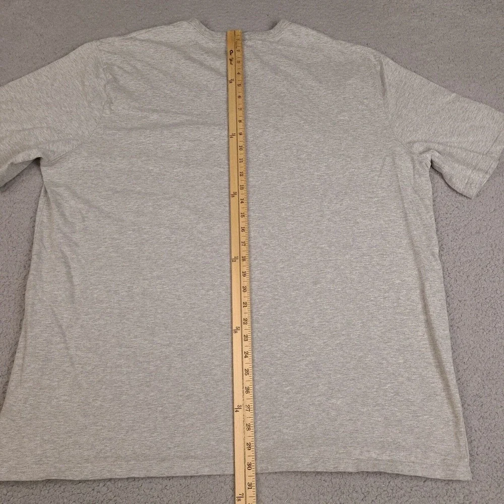 Champion T-Shirt Mens 3XL Gray Embroidered Script‎ Logo Short Sleeve - Picture 10 of 11